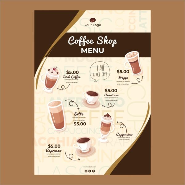 Shop Menu Sample coffee shop menu sample – menu craft studio-001 - Menu Craft Studio