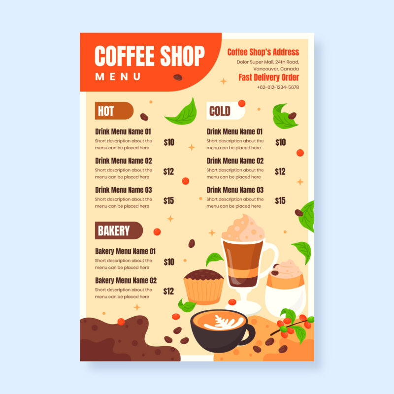 coffee shop menu sample - menu craft studio-008